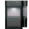 Countertop Nugget Ice Maker | Ice Machine with WiFi Connectivity | Smart Home Kitchen Essentials | Black Stainless