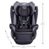 Revolve360 Extend Convertible Car Seat with 360 Degree Rotation, Extended Rear-Facing, Forward-Facing, Booster Mode, and Secure Latch Install, Revere Gray