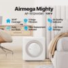 Airmega AP-1512HH(W) True HEPA Purifier with Air Quality Monitoring, Auto, Timer, Filter Indicator, and Eco Mode, 16.8 x 18.3 x 9.7, White