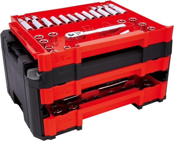 Craftsman 262-Piece Mechanic Tool Set, Master Socket Set with 3-Drawer VERSASTACK Tool Box, SAE/Metric Set (CMMT45309)
