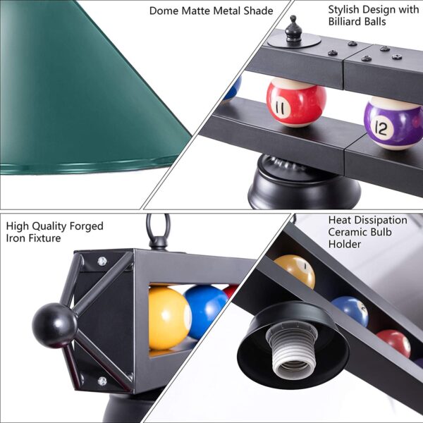 Billiard Light for Pool Table,59” Pool Table Lighting for 7′ 8′ 9′ Table