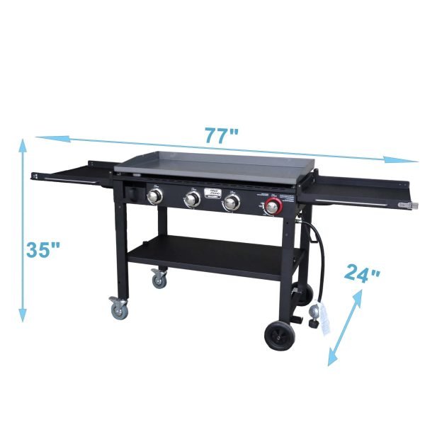 Blue Rhino Razor 4-Burner Liquid Propane Flat Top Grill