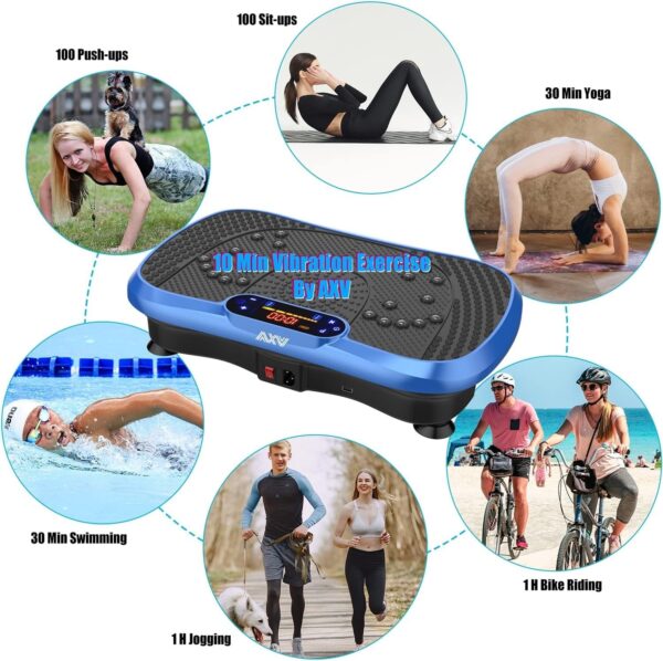 23a048e8431e409184a25f62d3aa5305 Vibration Plate Fitness Platform Exercise Machine Vibrating Lymphatic Drainage Shaking Full Body Shaker Workout Vibrate Stand Shake Board Sport Gym for Weight Loss Fat Burner for Women Men