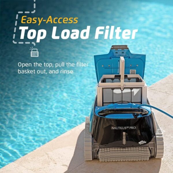 23be4c84ea2544bba3f9b51442148ee4 Robotic Pool Vacuum Cleaner All Pools up to 33 FT – Wall Climbing Scrubber Brush
