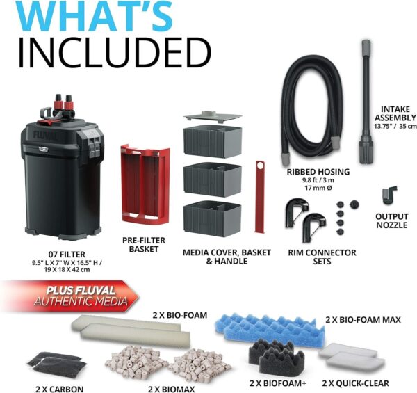 23befa56057c4e9a9d03d6e110589419 Perfomance Canister Filter – for Aquariums Up to 100 Gallons – Aquarium Canister Filter