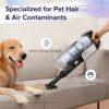 Cordless Vacuum Cleaner, Stick Vac with Tangle-Resistant Design, Up to 50 Minutes, Powerful Suction, Rechargeable, Lightweight, and Versatile for Carpet, Hard Floor, Pet Hair, LVAC-200