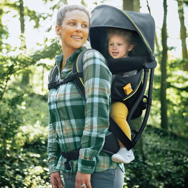 Chicco SmartSupport Aluminum Frame Backpack Carrier, Lightweight Baby Backpack Carrier | Solar/Grey New Model
