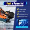 2-Stroke 3.6HP Outboard Motor, 55CC Heavy Duty Fishing Boat Engine 5000rpm Gasoline Short Shaft Boat Motor Water Cooling & CDI Manual Start Boat Engine for Canoes, Dinghies, Inflatable Boats
