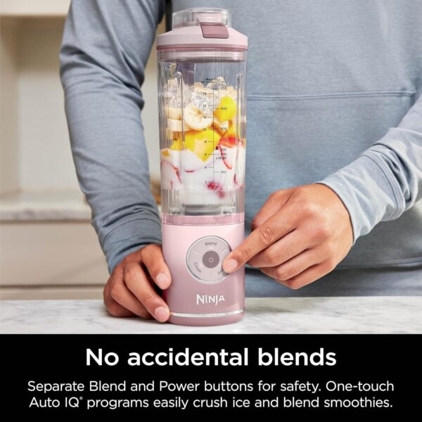 Ninja Blast Max, Portable Blender + Twist & Go, Personal Blender, Ninja Blender, Smoothie, Blend, Ice Crush, 3 Programs, Cordless, 22oz removable Vessel, Dishwasher Safe, Leakproof, Sea Glass, BC251MT