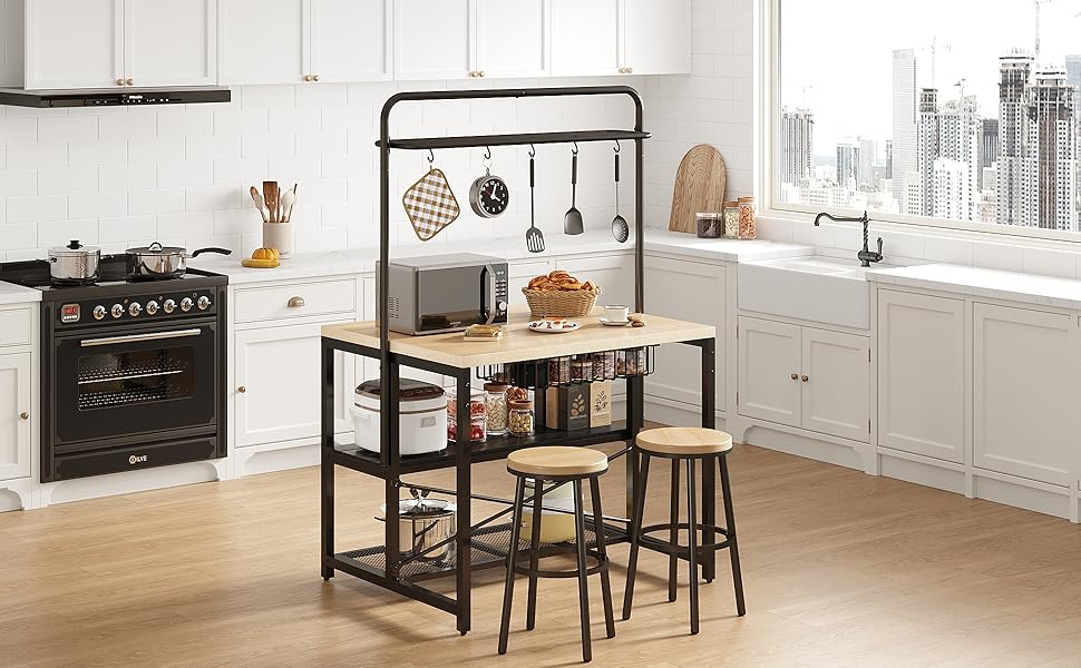 kitchen island with storage