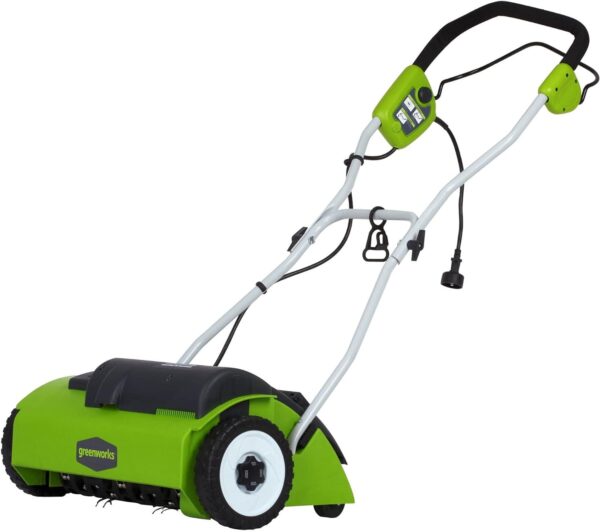 Greenworks 10 Amp 14?? Corded Electric Dethatcher (Stainless Steel Tines)