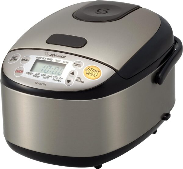 25308e13c8d241aa9c341dbecd7a975a Zojirushi Rice Cooker & Warmer, 3-Cups, Stainless Black