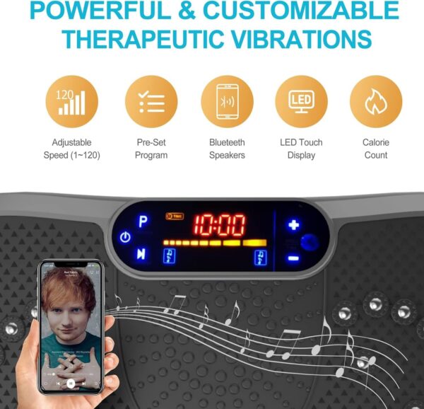 2577079b63b547e583fdb4682c151a59 Vibration Plate Fitness Platform Exercise Machine Vibrating Lymphatic Drainage Shaking Full Body Shaker Workout Vibrate Stand Shake Board Sport Gym for Weight Loss Fat Burner for Women Men