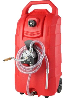 16 Gallon Fuel Caddy, 7.8 L/Min, Portable Gas Storage Tank Container