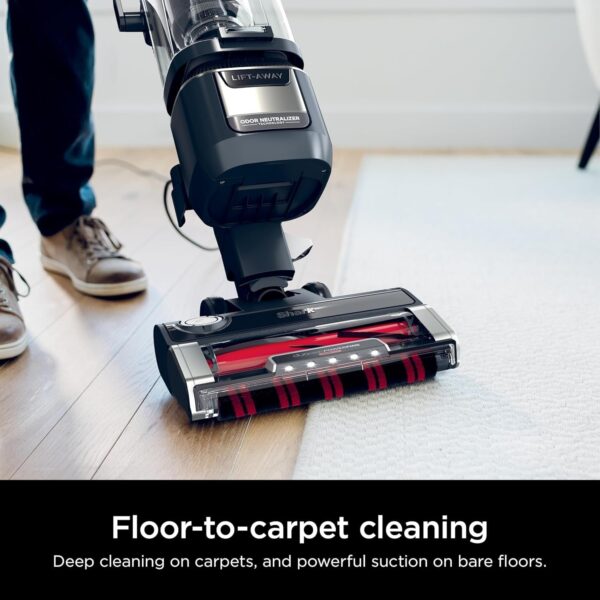 Rotator Pet Pro Lift-Away ADV Upright Vacuum with HEPA Filter, DuoClean PowerFins HairPro and Odor Neutralizer Technology, Pet Hair Pickup, For Carpets & Hardfloors, Dark Grey, LA555