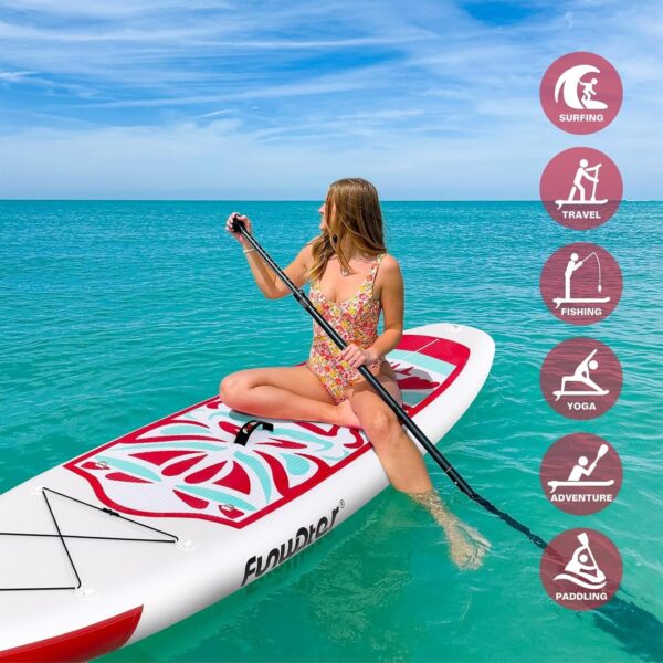 25d2d765560f477eb2e75fd12b28dd3c FunWater Inflatable Ultra-Light Stand Up Paddle Board for All Skill Levels with Premium SUP Paddleboard Accessories,Non-Slip Comfort Deck for Youth & Adults