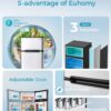 EUHOMY 3.2 Cu.Ft Mini Fridge with Freezer – 2-Door Compact Refrigerator for Bedroom, Dorm, Office or Apartment, Silver