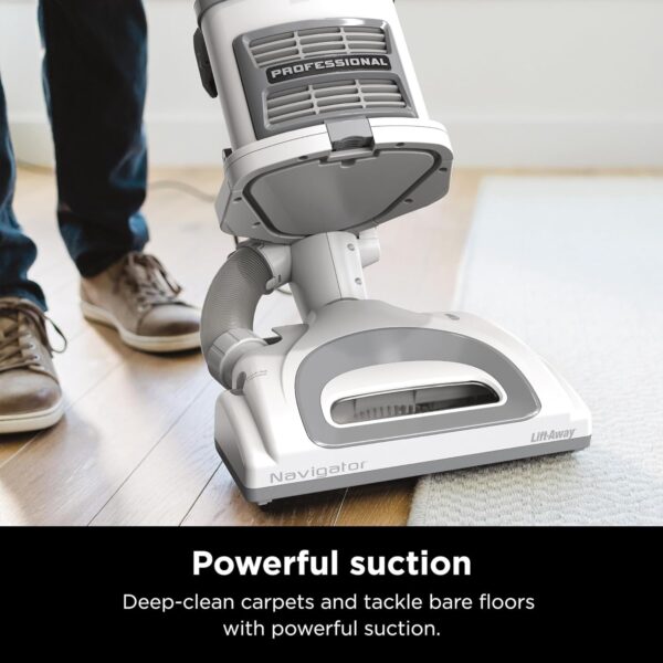 Rotator Pet Pro Lift-Away ADV Upright Vacuum with HEPA Filter, DuoClean PowerFins HairPro and Odor Neutralizer Technology, Pet Hair Pickup, For Carpets & Hardfloors, Dark Grey, LA555