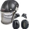 AIR/PRO Respirator and Face Shield Protection, Black, 230V