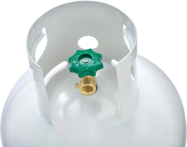 26f0d3c2c6c44eaf86718217b0a9e494 Steel Propane Tank Cylinder with POL Valve and Collar, Great for Mixed Heating Systems, Home fireplaces, Dryers and Grills-Flame King