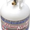 Pound Steel Propane Tank Cylinder with OPD Valve and Built-in Gauge, 20 lb Vertical-Flame King