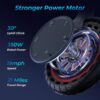 Electric Scooter – 8.5′′ Solid Tires, 350W Motor, Up to 19 MPH and 21-23 Miles Long-Range Portable Foldable Commuting Scooter for Adults with Double Braking System and App