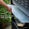 Burner Gas grill with side burner and enameled cast iron grille 42,000BTU outdoor cooking stainless steel propane grill Garden grill