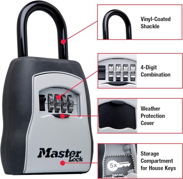 27559b45a5cf4a8690782b230d037470 Key Lock Box, Outdoor Lock Box Bundle with SentrySafe Fireproof and Waterproof Safe, 1.23 Cubic Feet