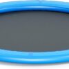 Round Inflatable Floating Dock, Sunchill Float Ring, Hammock Tanning Pool with 4in Woven Fabric, Manual Pump for 1-2 Min Quick Inflate/Deflate, Fits 2-8, Ideal for Lakes, Pools, Oceans