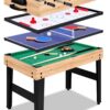 12-in-1 Game Table – 48′′ Combo Game Table, Ping Pong Table, Foosball Table, Air Hockey Table, Pool Table – Sports Arcade Games with Accessories – Ideal for Game Rooms and Family Game Nights!