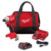 3650-21P M18 18-Volt Lithium-Ion Compact Brushless Cordless 1/4 in. Impact Driver Kit with One 2.0 Ah Battery, Charger Tool Bag