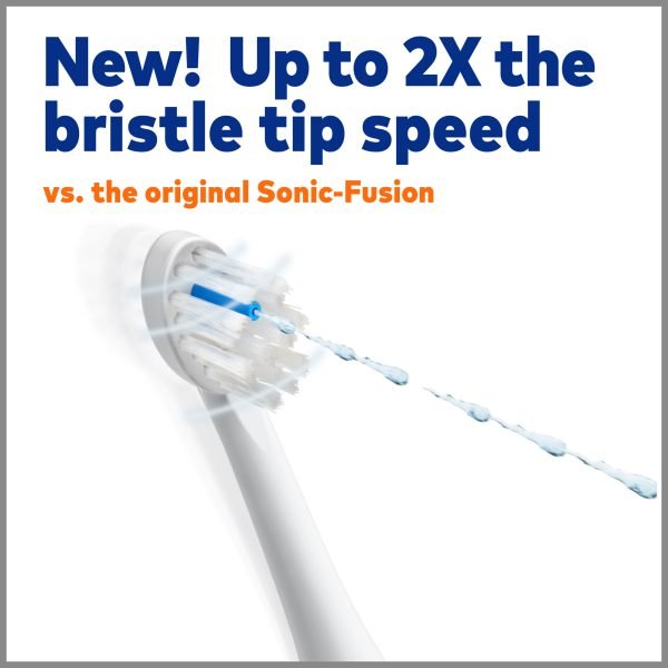 2800ba70f48e47938bbf4cb4d6559d13 Waterpik Sonic-Fusion 2.0 Flossing Toothbrush, Electric Toothbrush Water Flosser Combo, White