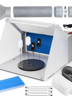Autolock Spray Booth Kit with LED Lights & Filter System for Models, Crafts & More