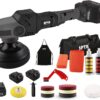 Buffer Polisher, 18V Cordless Rotary Polisher, 4Inch & 5Inch Car Polisher with 7 Variable Speed 2Pcs 4.0Ah Battery, 2 Backing Plate, 6 Polishing Pads, 2 Wool Pads for Car Polishing and Waxing