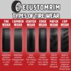 Radial Trailer Tire on Rim ST205/75R14 with 5 Lug Galvanized Spoke Wheel