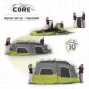 Core 9 Person Instant Cabin Tent – 14′ x 9′, Green (40008)