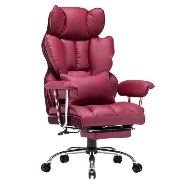 29c705f277644020b0ac5e8eb8e0edeb Leather Office Computer Chair (Executive Office Chair with Leg Rest and Lumbar Support)