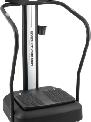 Whole Body Vibration Plate, 500W Vibration Plate Exercise Machine with 99 Levels 3 Preset Modes & 2 Resistance Bands, Training Fitness Vibration Platform Machine for Home Gym with 330lb Capacity