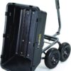 Heavy Duty Poly Utility Dump Wagon Garden Cart w/Pneumatic Tires, 6 Cu Ft – 1200 lb Capacity Outdoor Wheelbarrow for Yard, Landscaping & Gardening, Lawn Tractor or ATV Towable-Gorilla Carts