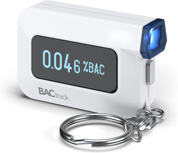 C6 Keychain Breathalyzer 2-Pack – Professional Accuracy, Smartphone Connectivity, Apple & Android Compatible