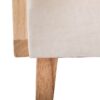 Upholstered Accent Chair with Rattan Arms
