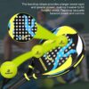 Padel Racket raqueta pala de Padel Tennis Racket Set Beginner Full Package with Cover, 3 Balls, Headband, Wristband and Backup overgrip