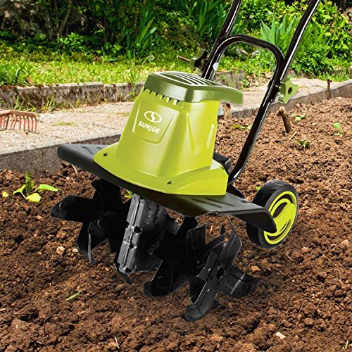 2aef24f70784488a9f0d9f27d119c31c TJ603E 16-Inch 12-Amp Electric Tiller and Cultivator , Green