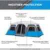 CORE Instant Cabin Tents with LED Lights | 6 Person / 9 Person / 12 Person Family Multi Room Lighted Pop Up Tents for Camping | Included Storage Pockets for Camping Accessories