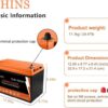 CHINS Bluetooth LiFePO4 Smart 12V 100AH Lithium Iron Battery Low Temperature Charging Mobile Phone APP
