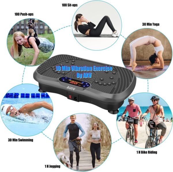 2be03cff80c7449aa1043c5e6fb26176 Vibration Plate Fitness Platform Exercise Machine Vibrating Lymphatic Drainage Shaking Full Body Shaker Workout Vibrate Stand Shake Board Sport Gym for Weight Loss Fat Burner for Women Men