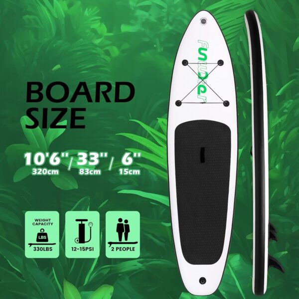 2c0f32d0440342c19fcc3dcb8c8e1bf4 FunWater Inflatable Ultra-Light Stand Up Paddle Board for All Skill Levels with Premium SUP Paddleboard Accessories,Non-Slip Comfort Deck for Youth & Adults