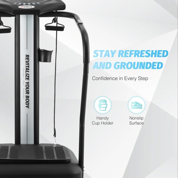 2c10c9acb6934759841b7c8515b59935 Whole Body Vibration Plate, 500W Vibration Plate Exercise Machine with 99 Levels 3 Preset Modes & 2 Resistance Bands, Training Fitness Vibration Platform Machine for Home Gym with 330lb Capacity