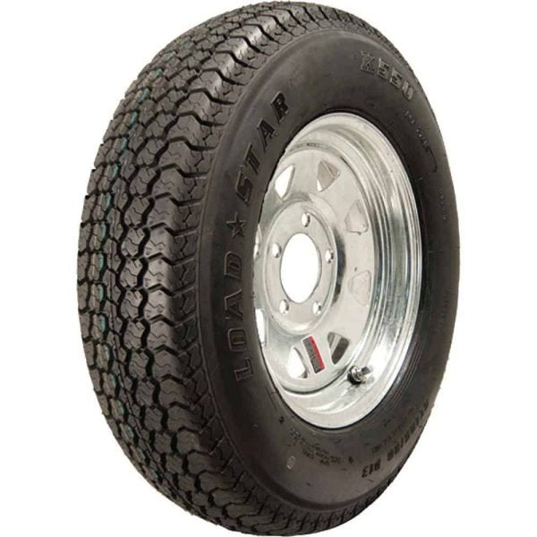 2c4e43ce82434feea68c7cad13ad30a0 LOADSTAR 3S650 ST205/75D-15 K550 BIAS 1820 lb. Load Capacity Galvanized 15 in. Bias Tire and Wheel Assembly