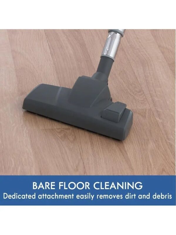Pet-Friendly Lightweight HEPA Canister Vacuum with Variable Modes, Retractable Cord, and Pet Brush – Blue